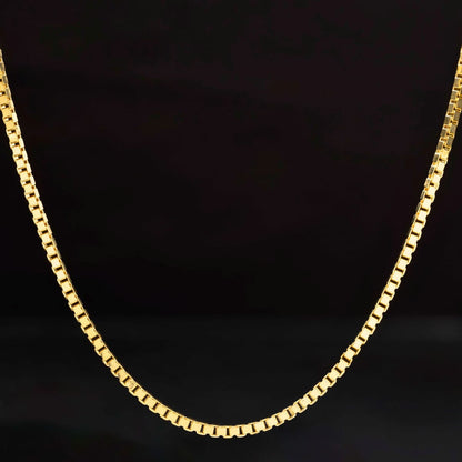 Cadena Veneciana Gruesa 65 cm Hombre – Oro Laminado 18K | OM JOYERÍA