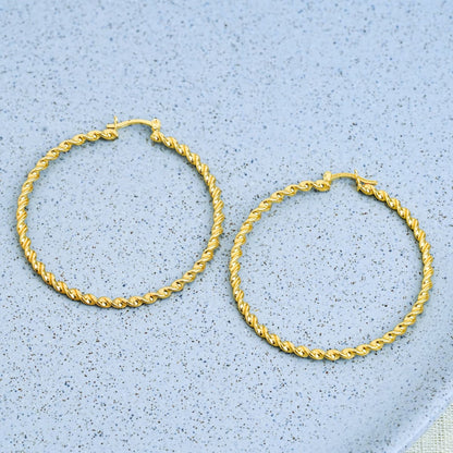 Candongas Candy 5.5 cm – Oro Laminado 18K | OM JOYERÍA