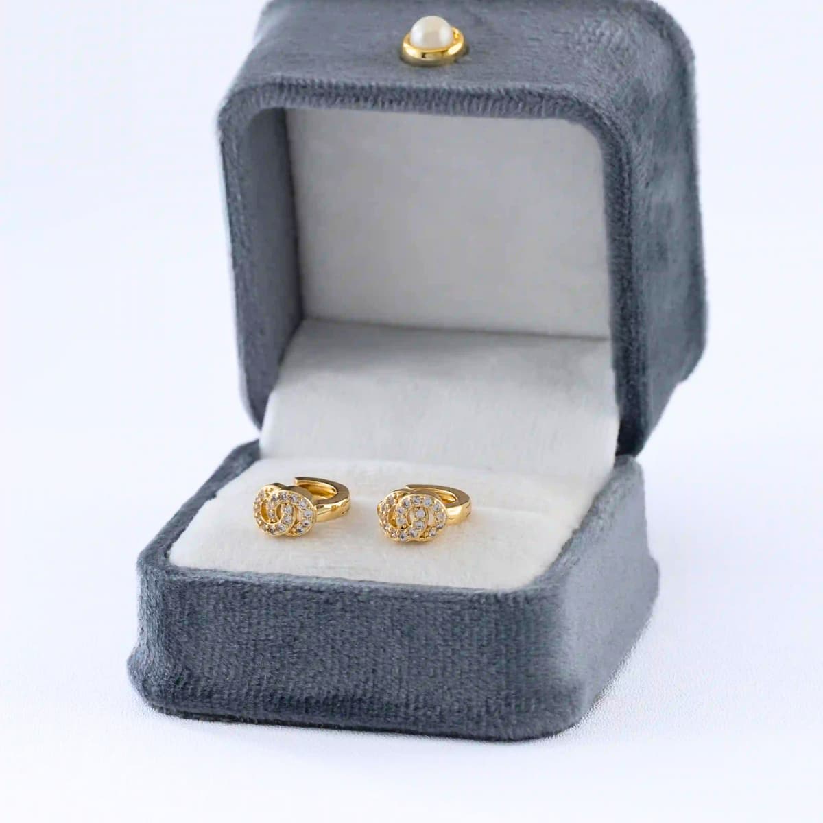 Candongas Link GC 12 mm – Oro Laminado 18K | OM JOYERÍA