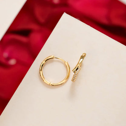 Aretes Candongas Valkyria – Oro Laminado 18K | OM JOYERÍA