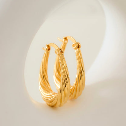 Candongas Hills – Oro Laminado 18K | OM Joyería