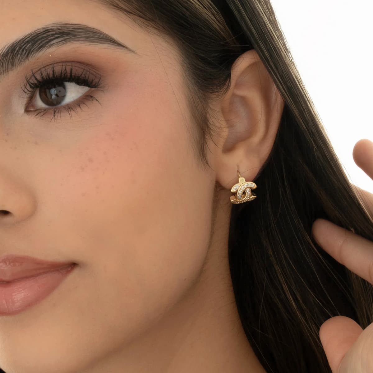 Candongas CC 13 mm – Oro Laminado 18K | OM JOYERÍA