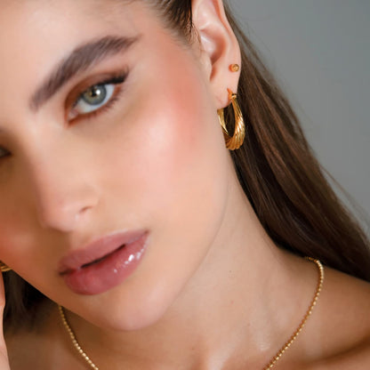 Candongas Hills – Oro Laminado 18K | OM Joyería