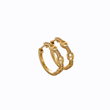 Candongas Loop 12 mm – Oro Laminado 18K | OM JOYERÍA