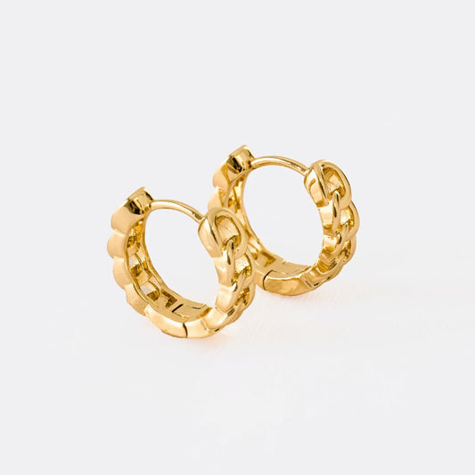 Aretes Candongas Muse – Oro Laminado 18K | OM JOYERÍA