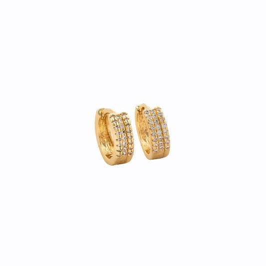 Candongas Shine 14 mm – Oro Laminado 18K | OM JOYERÍA