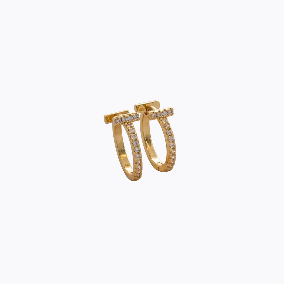 Candongas Trazo Áurea 16 mm – Oro Laminado 18K | OM JOYERÍA