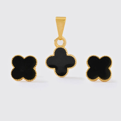 Conjunto Clover – Oro Laminado 18K | OM JOYERÍA