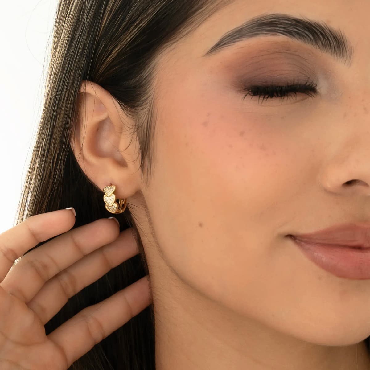 Candongas Heart Circones 15 mm – Oro Laminado 18K | OM JOYERÍA