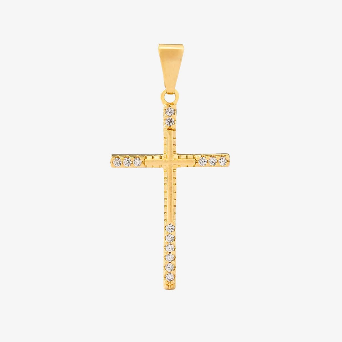 Dije Cruz Spitze 14 Oro Laminado 18K | OM JOYERÍA