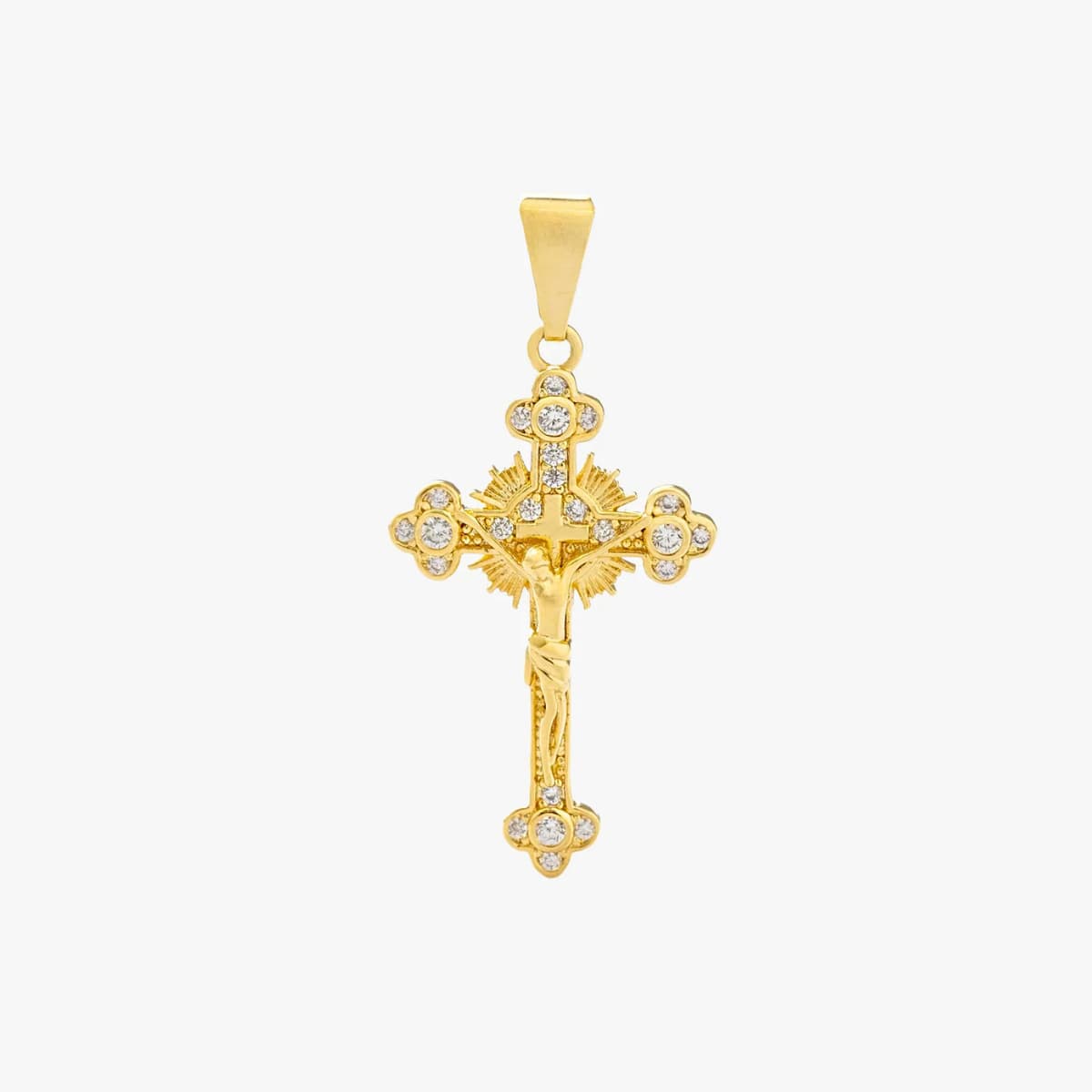 Dije El Crucificado Oro Laminado 18K | OM JOYERÍA