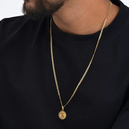 Dije Signo Peso Unisex Oro Laminado 18K | OM JOYERÍA