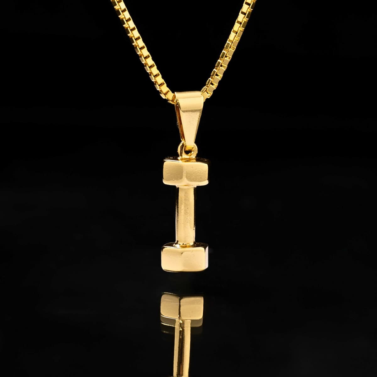 Dije Mancuerna 1.8 cm Hombre Oro Laminado 18K | OM JOYERÍA