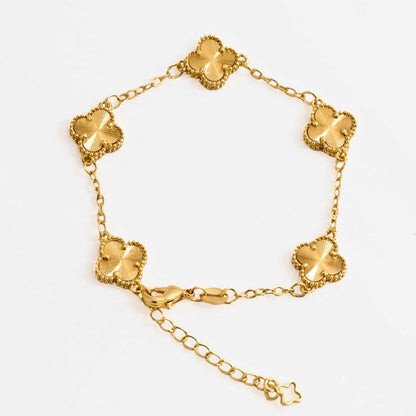 Pulsera Clover 1 cm – Oro Laminado 18K | OM JOYERÍA